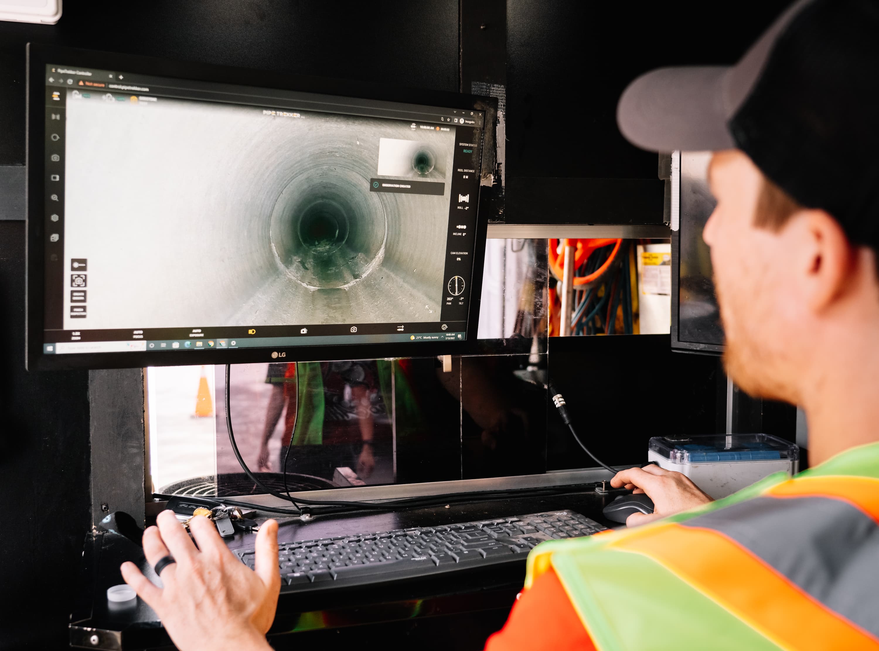 Computer screen operator